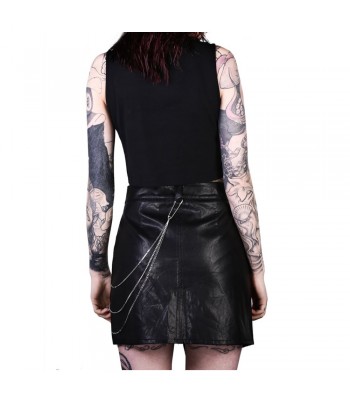 Women Gothic Skirt Leather Vrouwen Lederen Skirt Emo Skirt